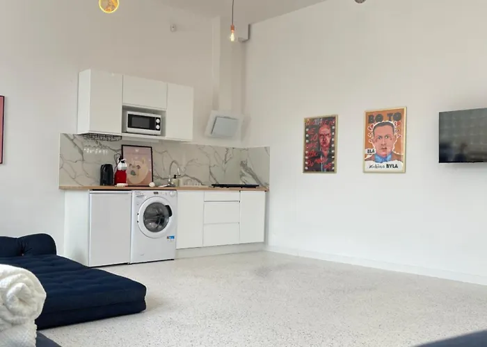 Apartament Oaza Resetu Free Parking Przy Drzwiach Game Zone 45m2 Do 4 Osób Łódź